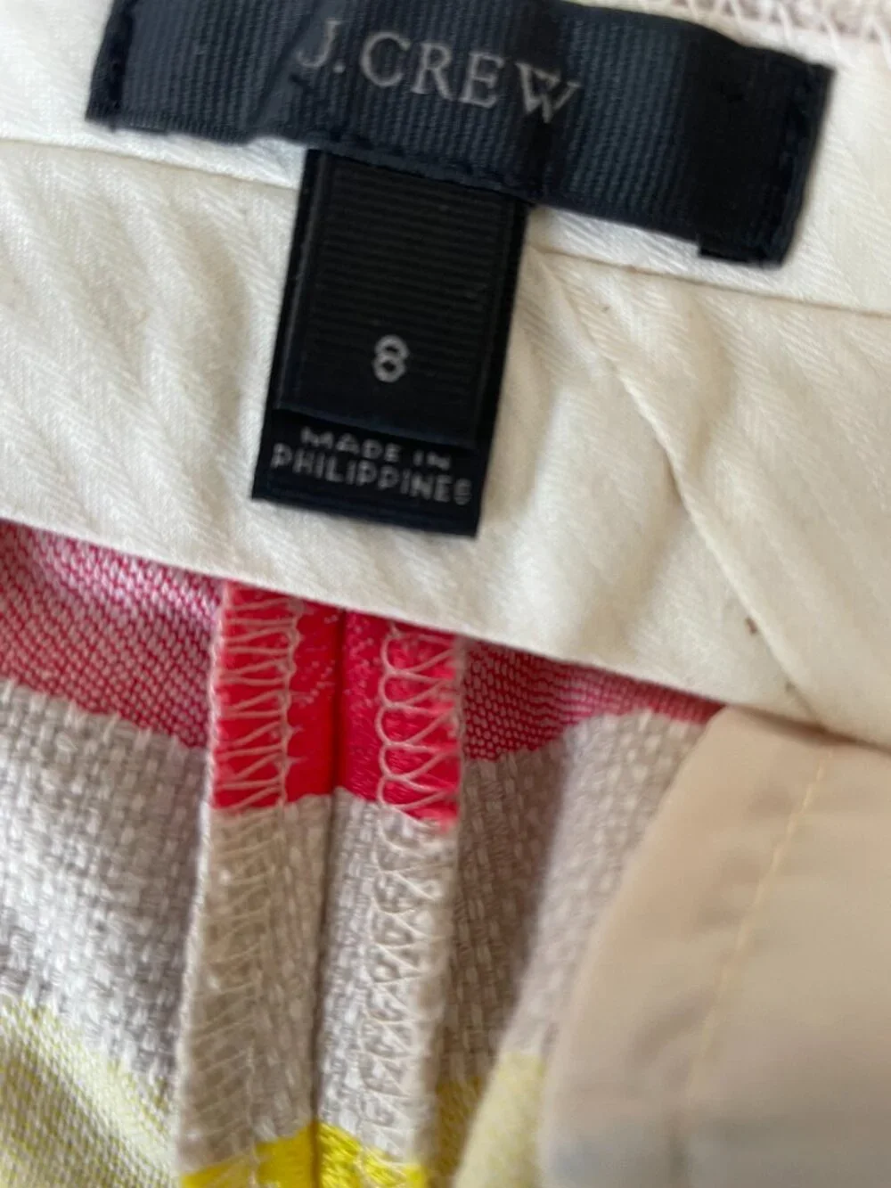 J. Crew Shorts | J Crew Jacquard Striped Shorts Womens Size 8
